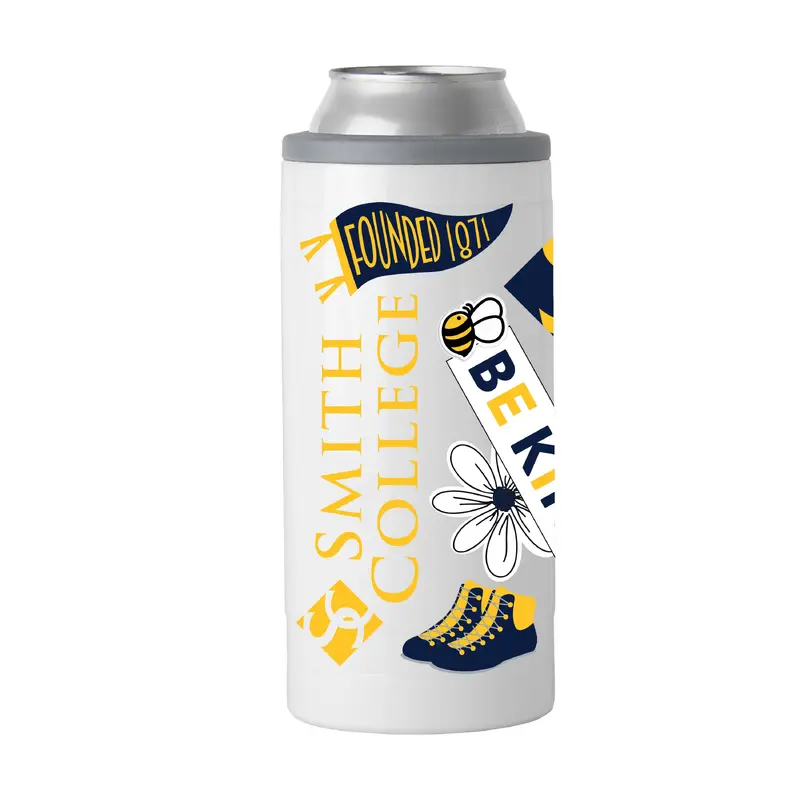 Smith College 12oz Native Powder Coat Slim Can Coolie