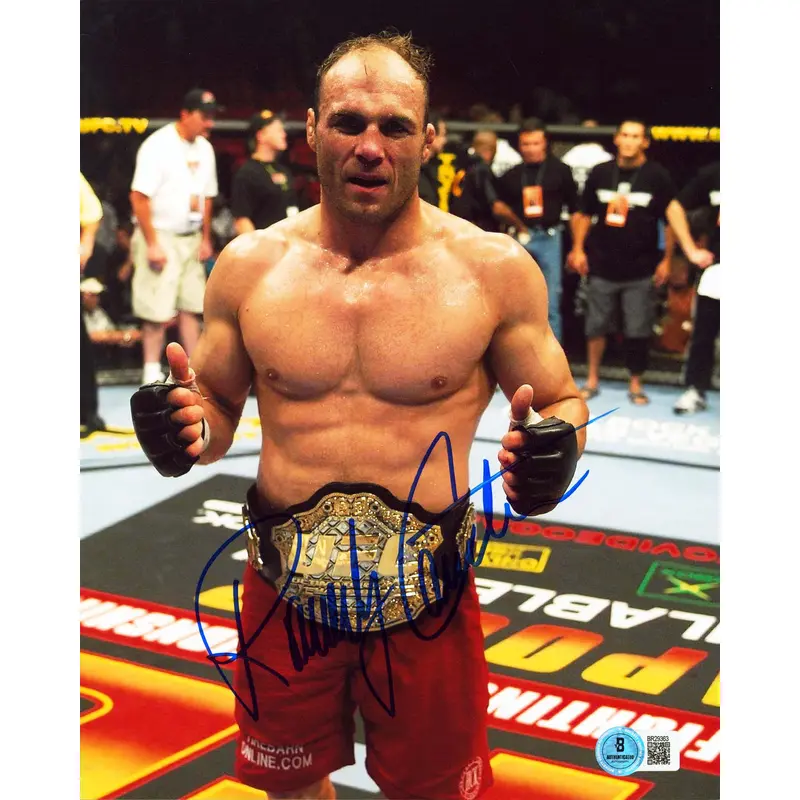 UFC Randy Couture Authentic Signed 8x10 Vertical Photo BAS #BR29363