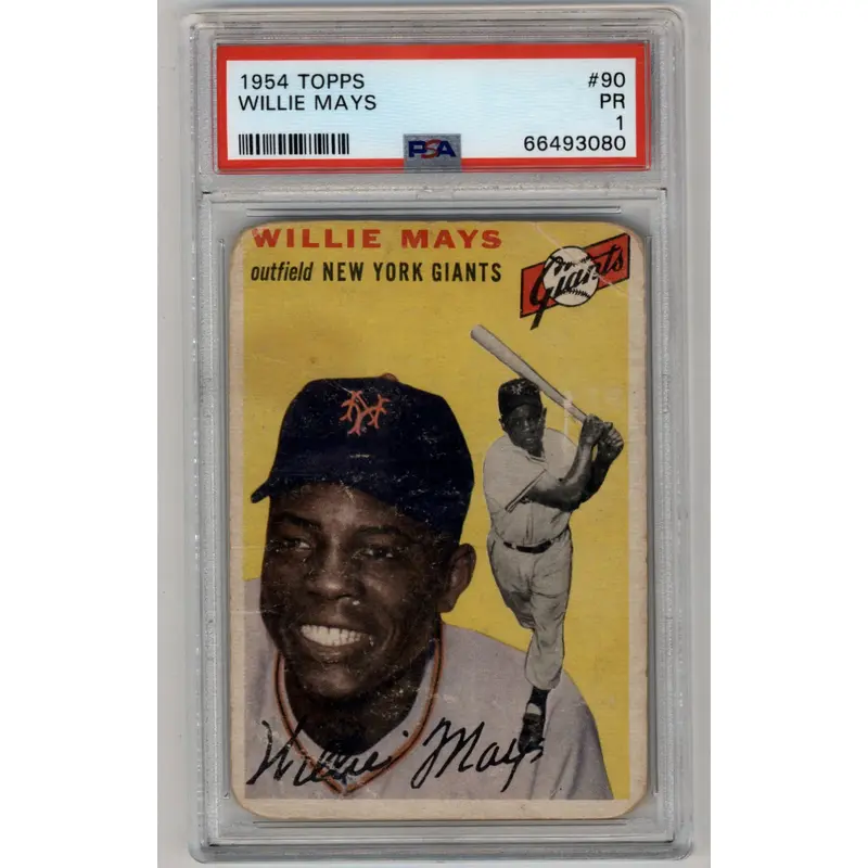 Willie Mays 1954 Topps #90 PSA 1 Poor