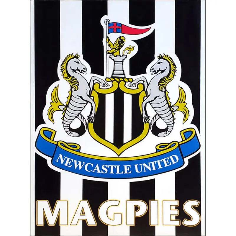 Newcastle United FC Official Magpies Team Crest Poster - U.K. 1999