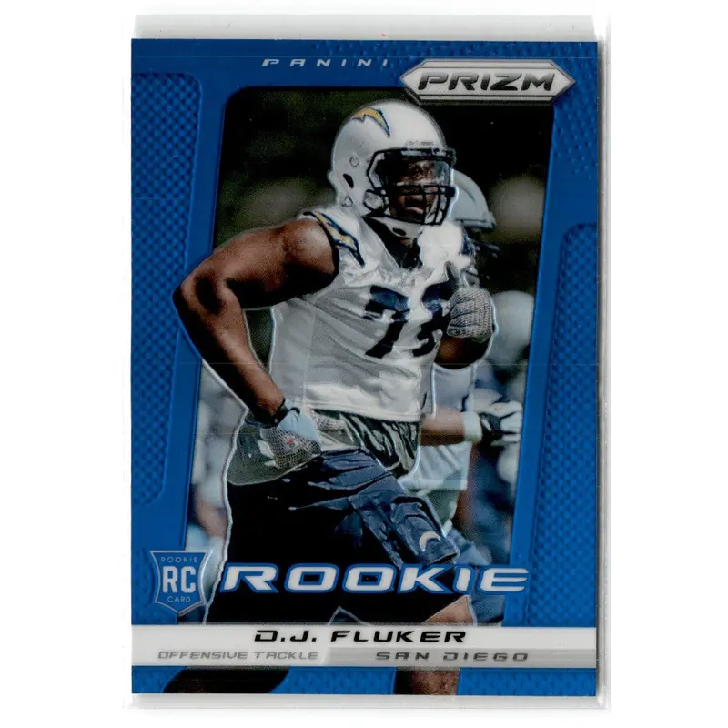2013 Panini Prizm Prizms Blue D.J. Fluker #285