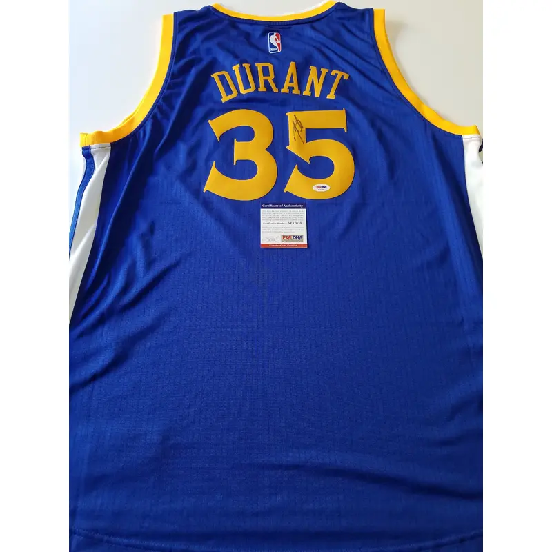Kevin Durant signed jersey PSA/DNA Golden State Warriors Autographed