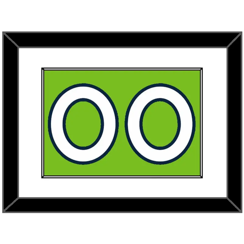 Minnesota Number - Neon Green Statement (2017-2022) - Single Mat 1