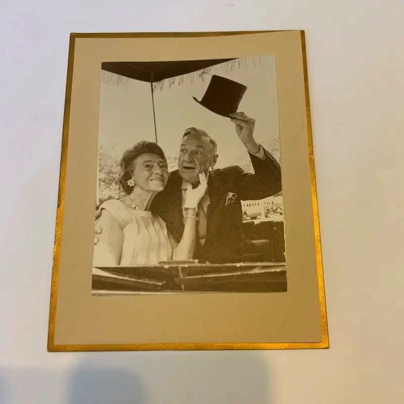 1960's Casey Stengel & Wife Original Holiday Card From New York Mets Trainer