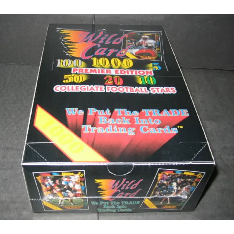 1991 Wild Card Collegiate Football Box