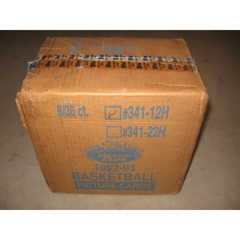 1992/93 Topps Stadium Club Basketball Series 1 Case (Hobby) (8 Box)