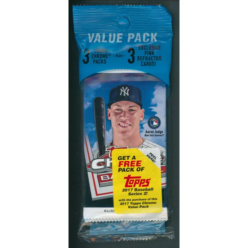 2017 Topps Chrome Baseball Value Pack (3/4 plus 1/3)