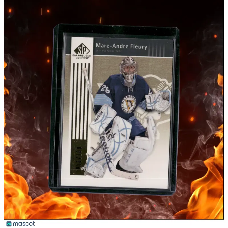 2011-12 Upper Deck SP Game Used Marc-Andre Fleury Gold 013/100 #78