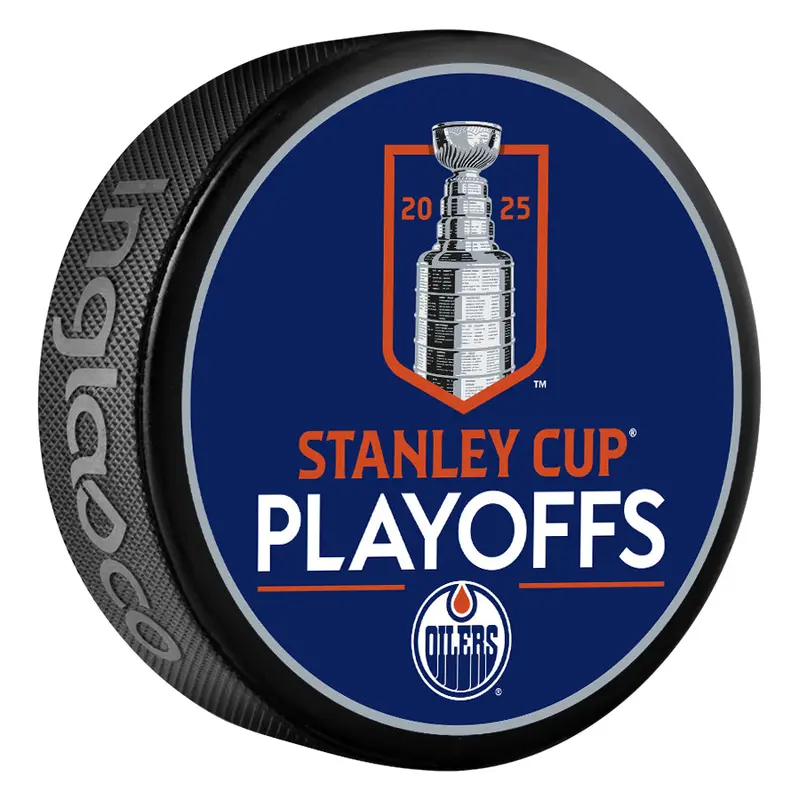 NHL Edmonton Oilers 2025 Stanley Cup Playoffs Souvenir Collector Hockey Puck