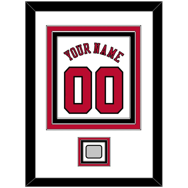 Chicago Name & Number With Finals Patch - Home White (1986-2017) - Triple Mat 1