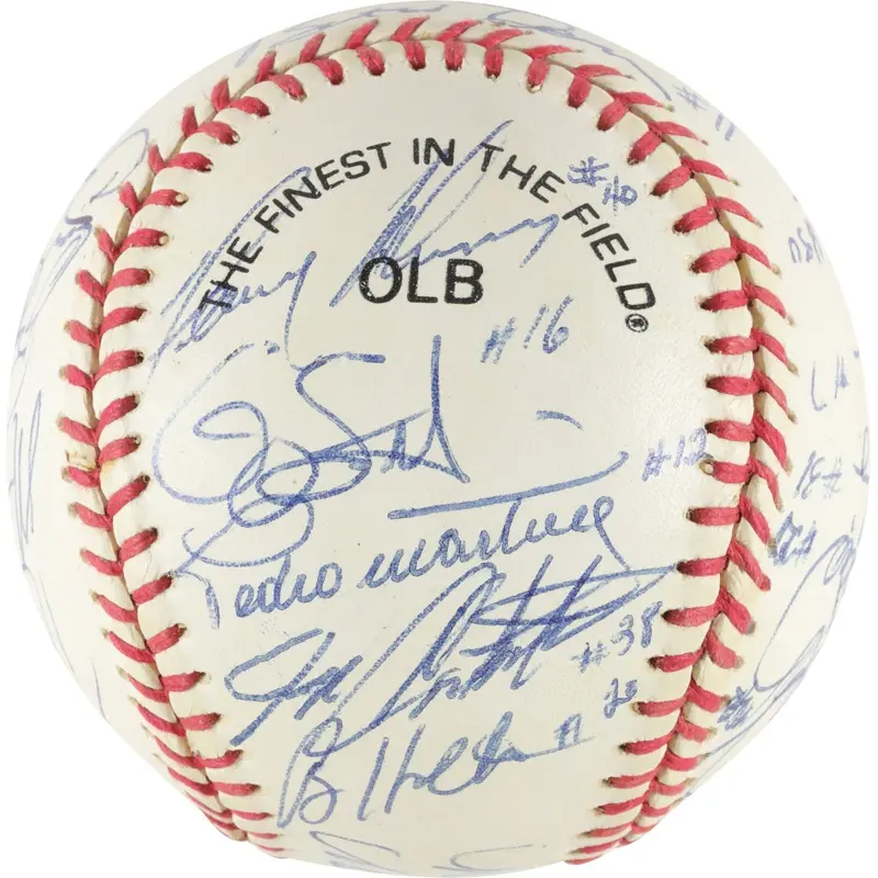1991 Pedro Martinez Pre Rookie Albuquerque Dukes Team-Signed Baseball PSA