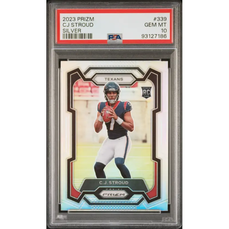 CJ Stroud 2023 Panini Prizm #339 Silver Prizm PSA 10 Gem Mint 7186