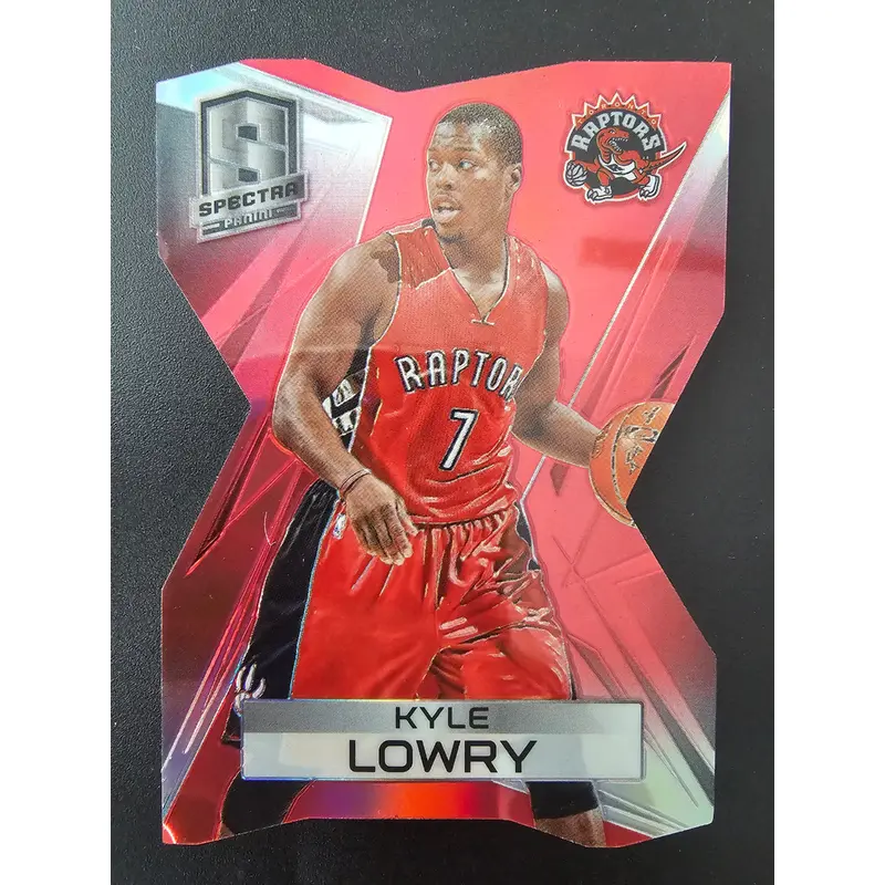 2014-15 Panini Spectra - Red Die-Cut Prizm - Kyle Lowry #46 /25