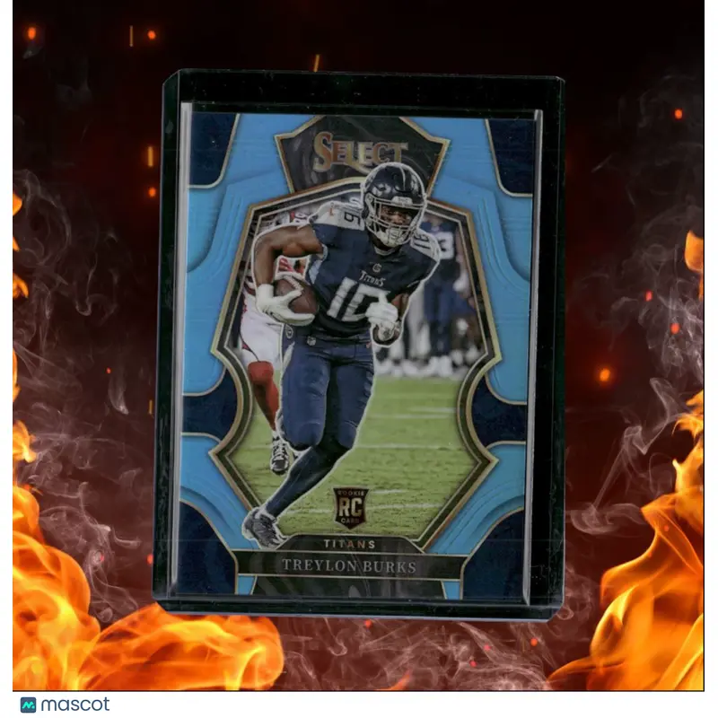 2022 Panini Select Treylon Burks Light Blue Prizm Rookie 58/99 #195