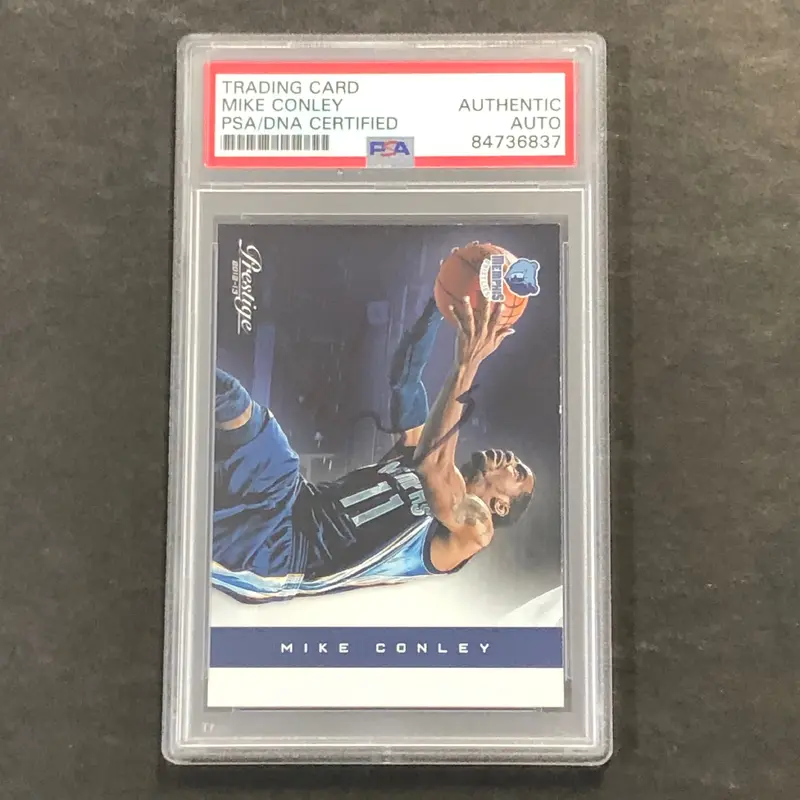 2012-13 Panini Prestige #28 Mike Conley signed Auto Card PSA/DNA Slabbed Grizzlies