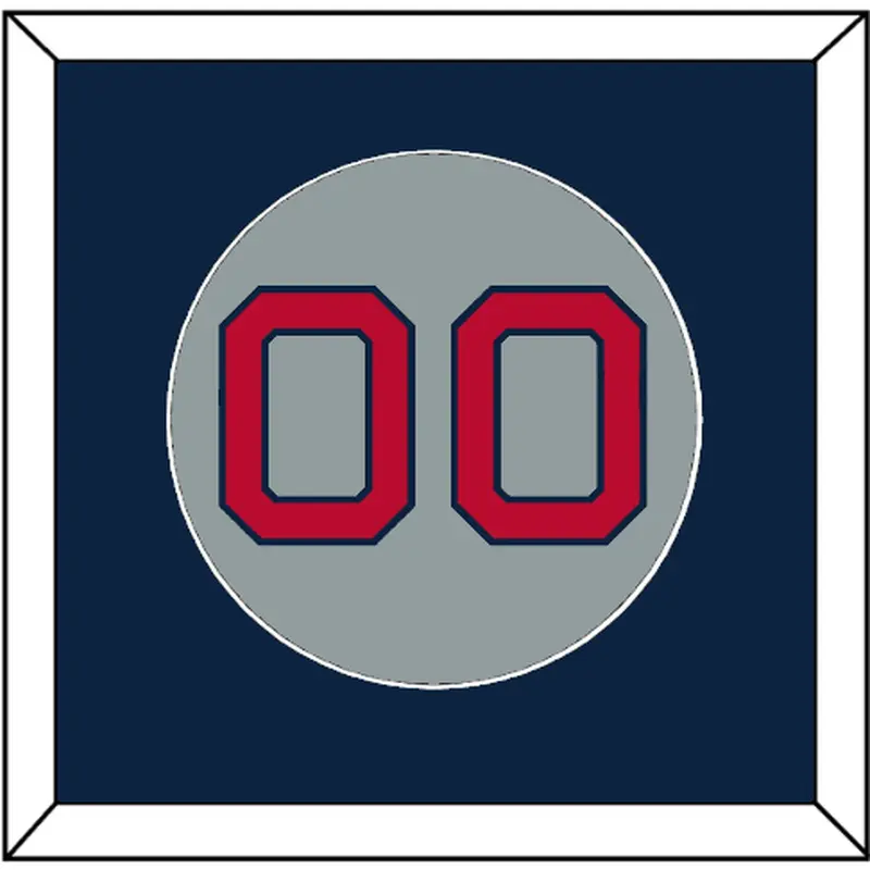 Boston Number - Road Gray - Single Mat 3