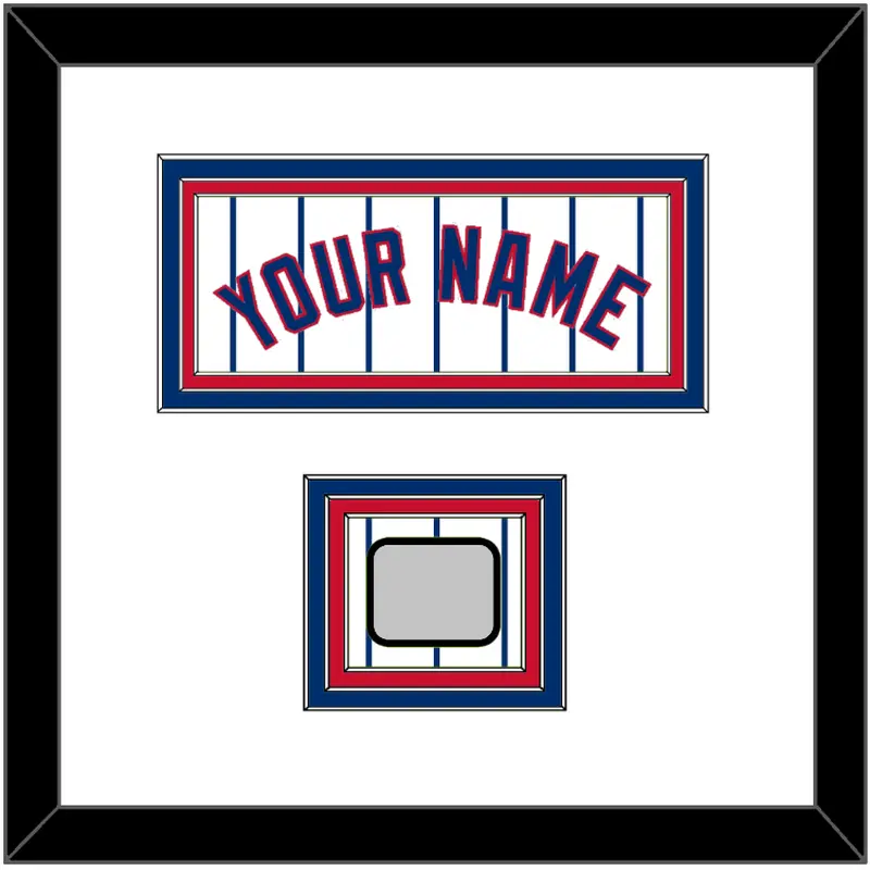 Chicago Name & 2016 World Series Jersey Patch - Home White Pinstripes - Triple Mat 1