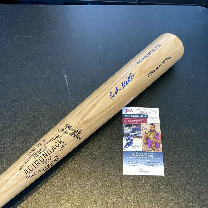 Rich Bladt Signed Adirondack Baseball Bat 1969 Chicago Cubs With JSA COA