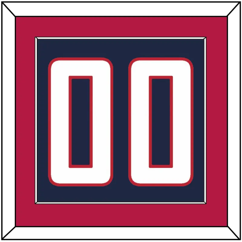 United States Mens Hockey Number - 2014 Olympics Road Blue - Single Mat 2