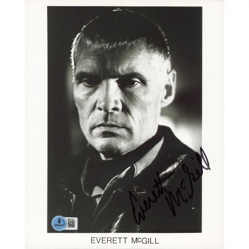 Everett McGill Heartbreak Ridge Authentic Signed 8x10 Vertical Photo BAS BR41071