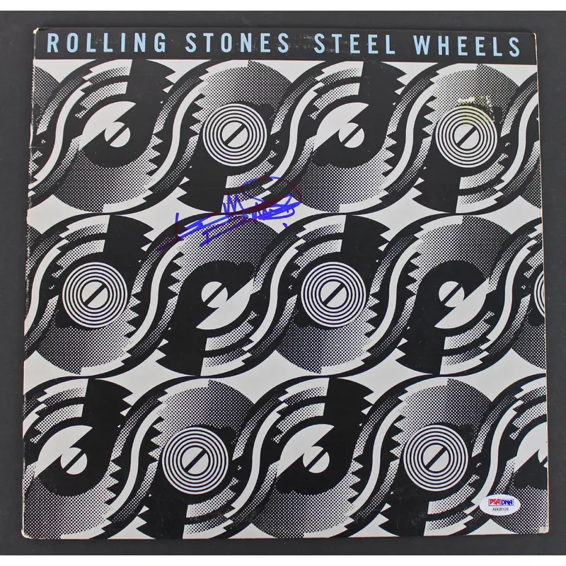 Keith Richards Rolling Stones Signed 'Steel Wheels' Album Cover PSA/DNA #AB08109