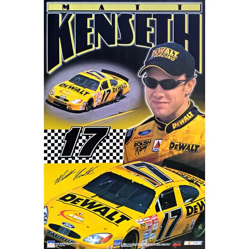 Matt Kenseth "Signature 17" NASCAR Racing Vintage Poster - Starline 2001