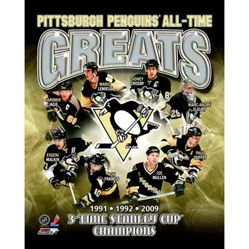 Pittsburgh Penguins "All-Time Greats" (8 Legends) - Photofile Inc.