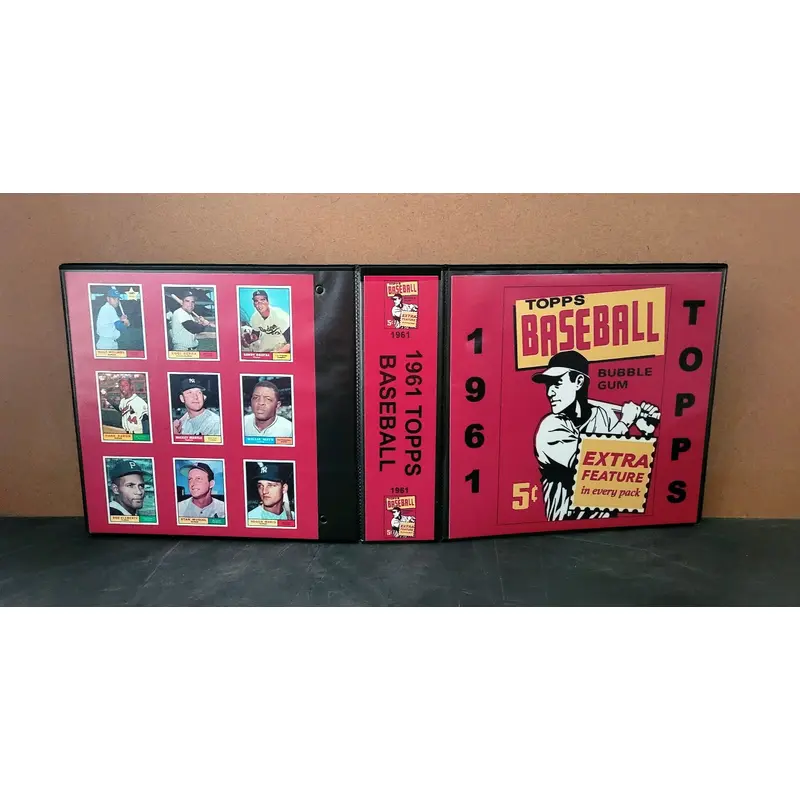 1961 Topps Baseball Cards Custom Made Album Binder 3 Sizes - 3488