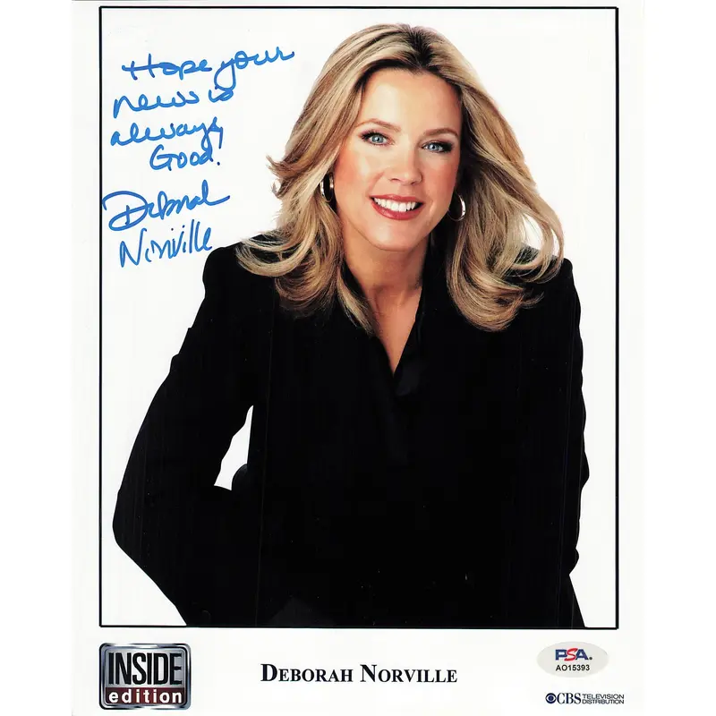 Deborah Norville signed 8x10 photo PSA/DNA Autographed Journalist/Businesswoman