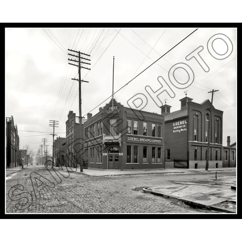 Goebel Beer Brewery 8X10 Photo - Detroit Michigan 1905 - 2237