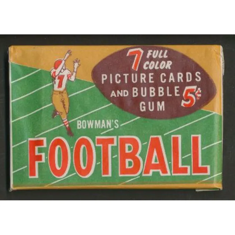 1954 Bowman Football Unopened 5 Cent Wax Pack