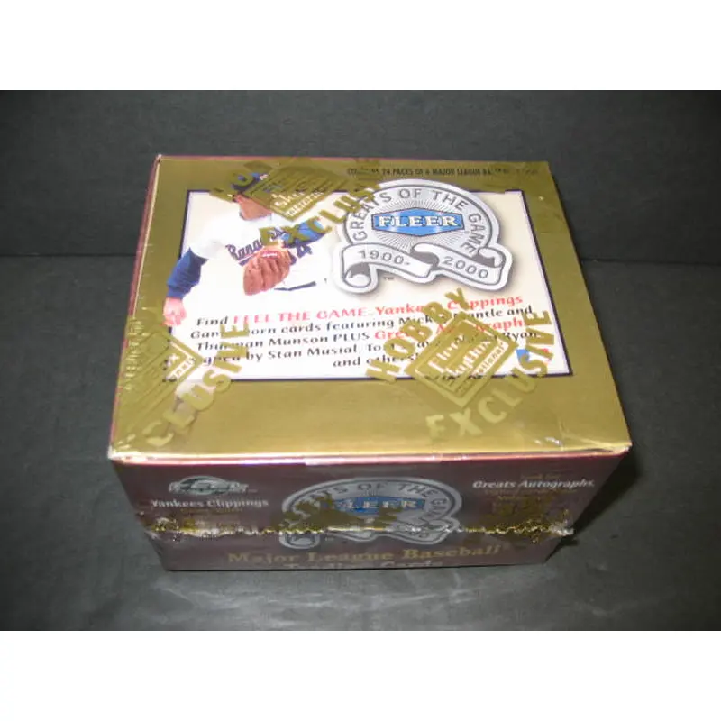 2000 Fleer Greats of the Game Baseball Box (Hobby) (24/6)