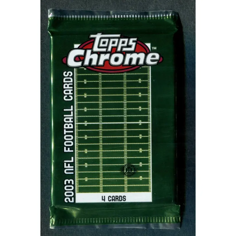 2003 Topps Chrome Football Unopened Pack (Hobby) (4)