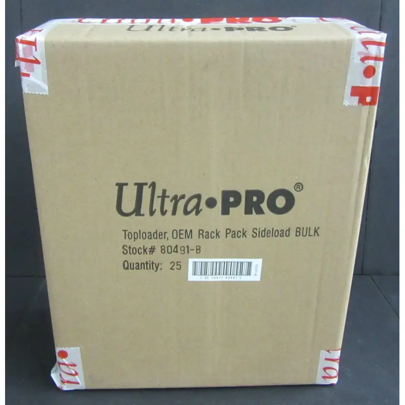 Ultra Pro Toploader Rack Pack Holder Case (25)