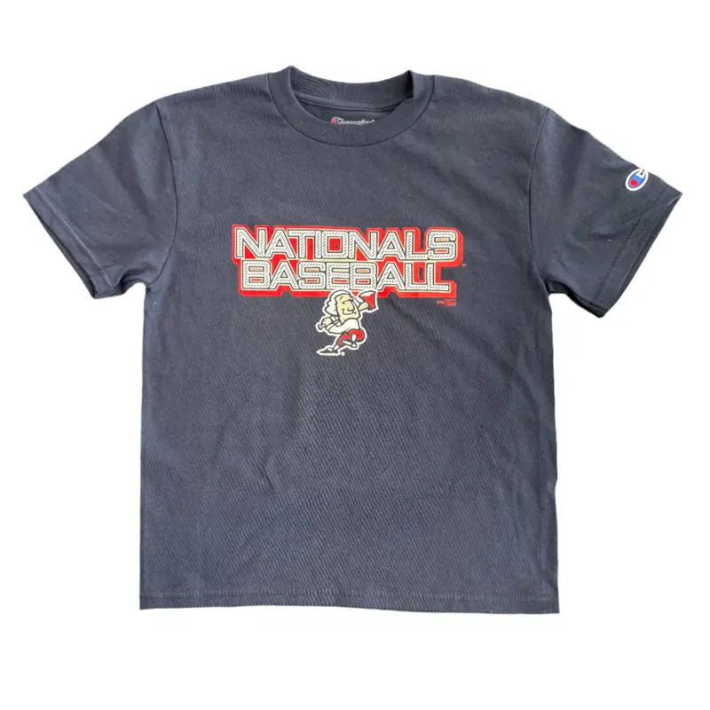 FredNats Youth Champion Navy Lines Tee