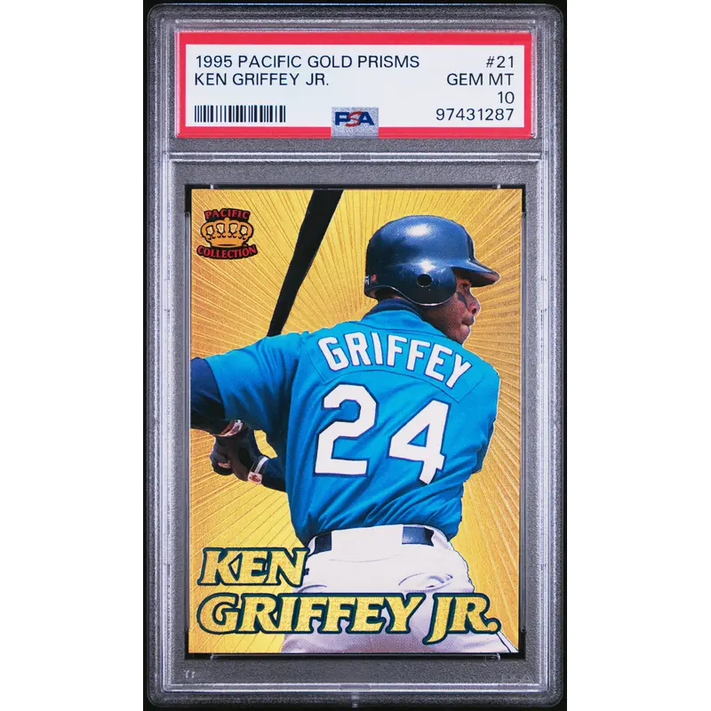 Ken Griffey Jr. 1995 Pacific Gold Prizms #21 PSA 10 Gem Mint