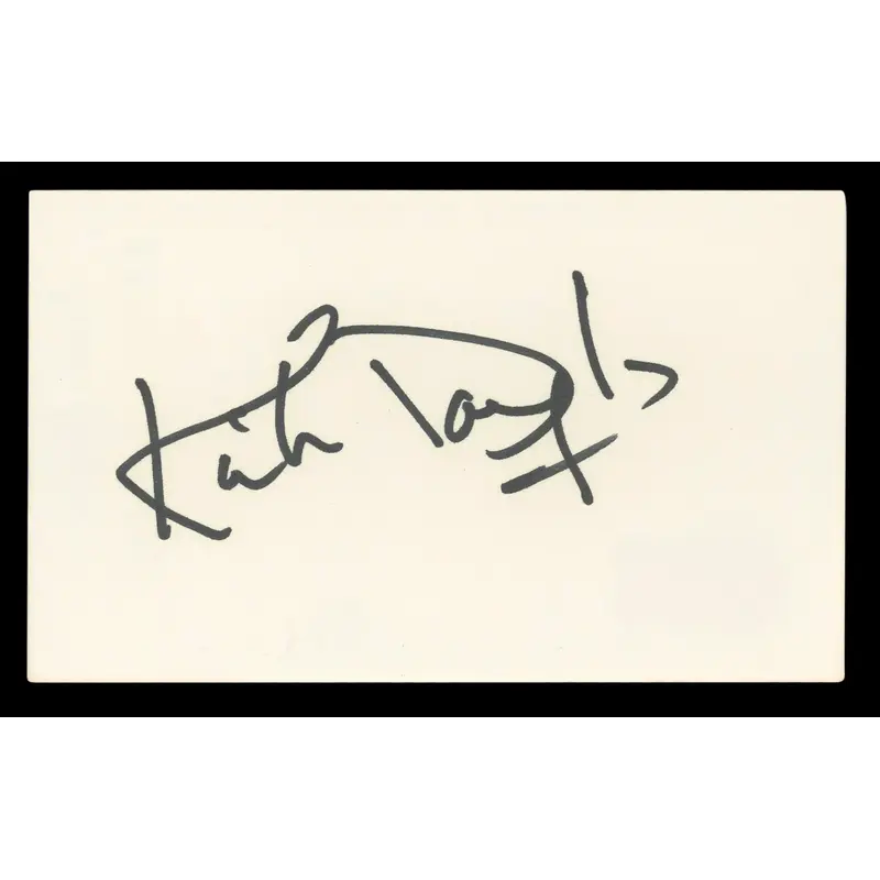 Kirk Douglas Spartacus Authentic Signed 3x5 Index Card Autographed BAS #BL96595