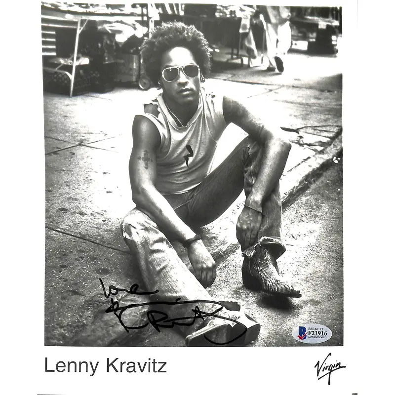 Lenny Kravitz Authentic Signed 8x10 Virgin Music Promotional Photo BAS #F21916
