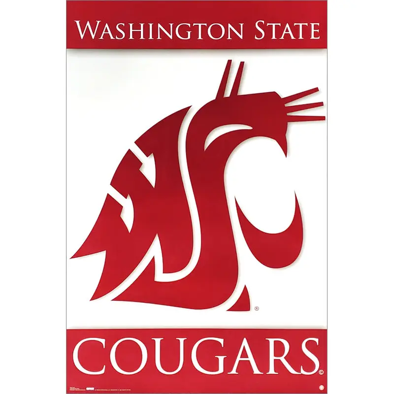 Washington State Cougars Official NCAA Team Logo Poster - Costacos Sports