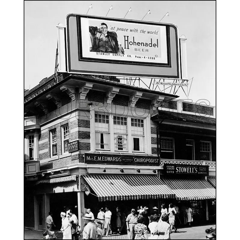 1941 Hohenadel Beer Billboard 8X10 Photo - 2245