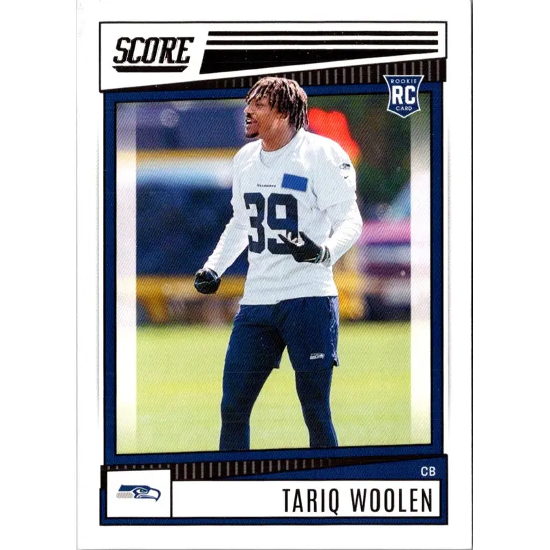 2022 Score Tariq Woolen #390 Rookie