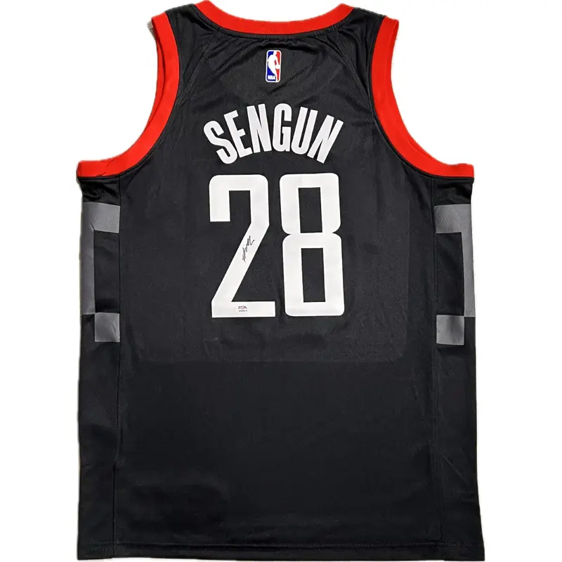 Alperen Segun signed jersey PSA/DNA Houston Rockets Autographed