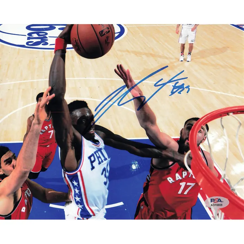 Jerami Grant signed 8x10 photo PSA/DNA Sixers Autographed