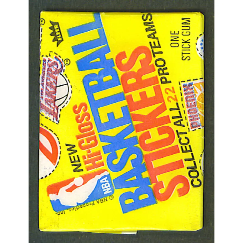 1976/77 Fleer Basketball Stickers Unopened Wax Pack