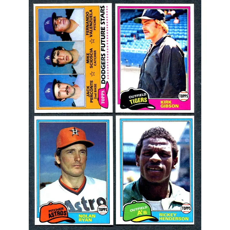 1981 Topps Baseball Complete Set (726) EX/MT NM (24-552)