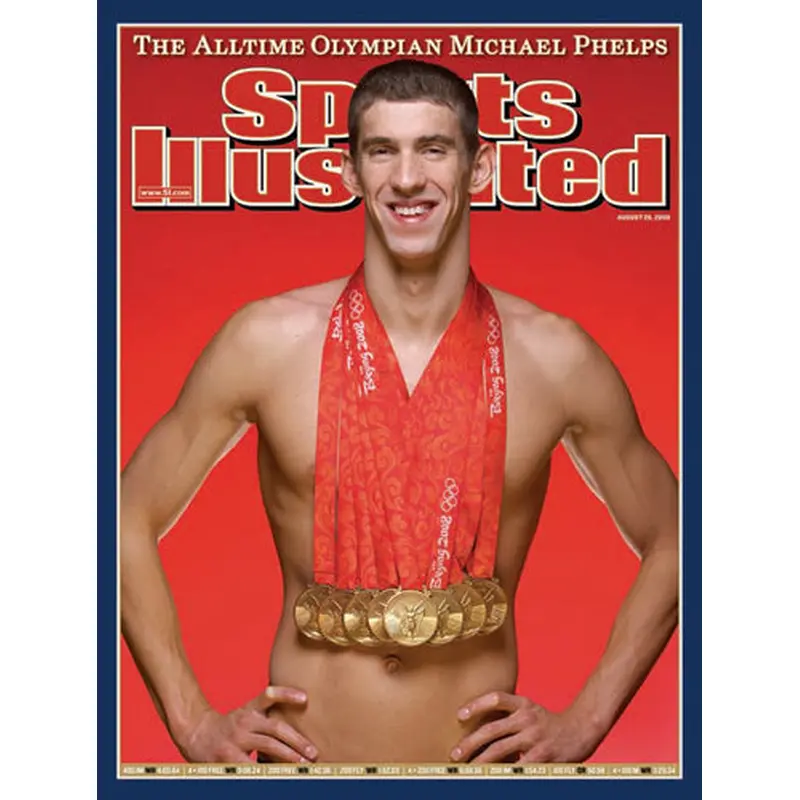 Michael Phelps "8 Gold!" Sports Illustrated Cover Commemorative Poster (2008)