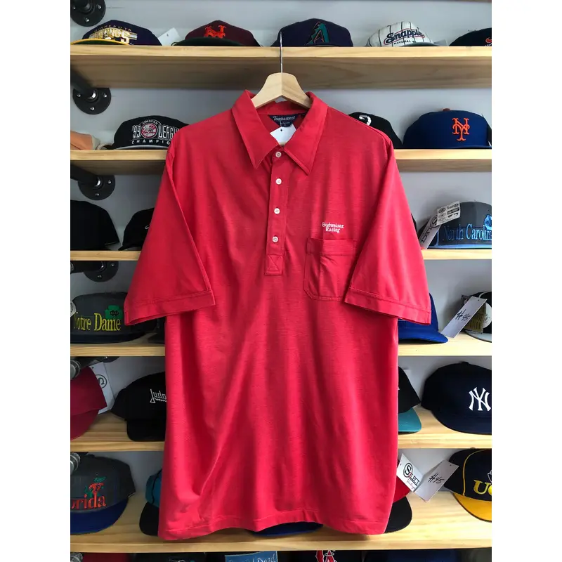 Vintage 80s Budweiser Racing Polo Shirt Size XL