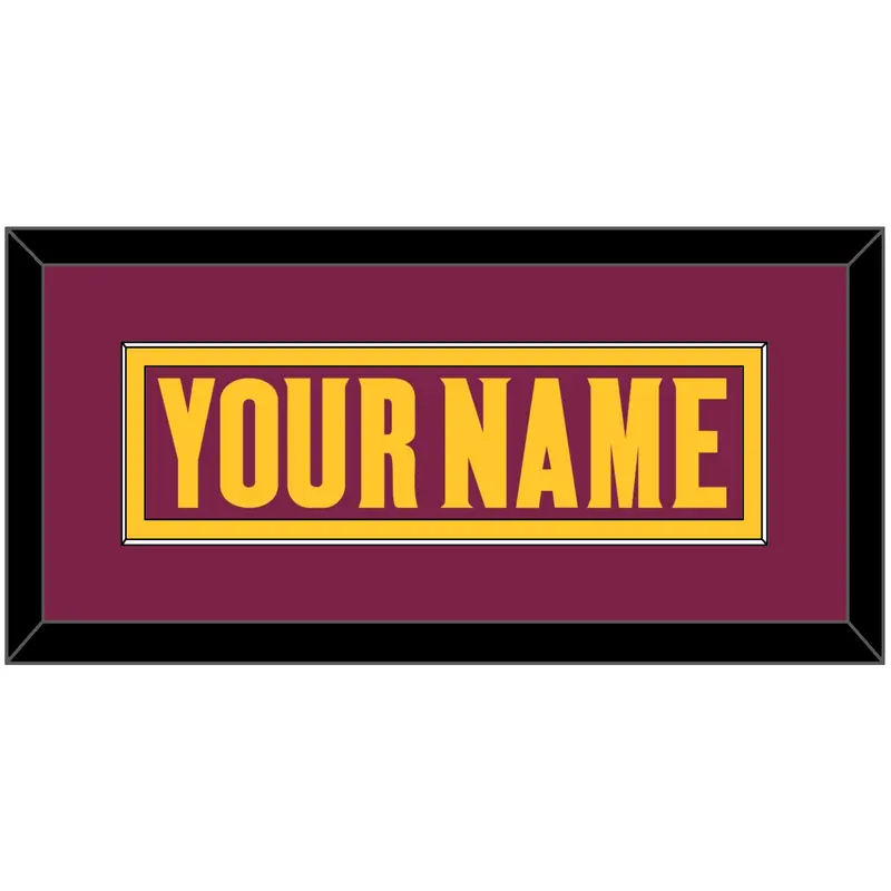 Arizona State Hockey Nameplate - Road Maroon (2021-2023) - Single Mat 2