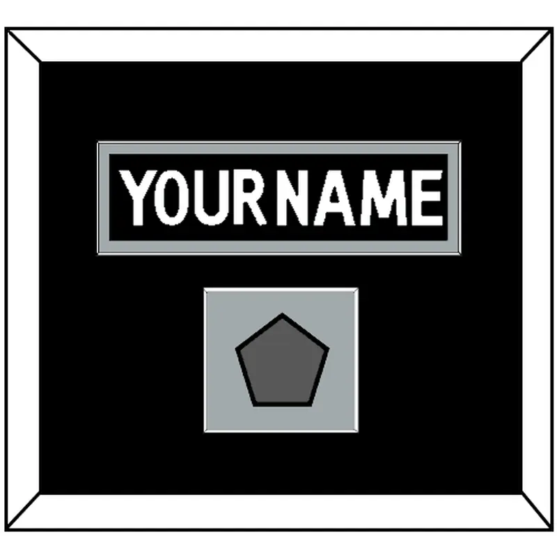 Los Angeles Nameplate & Stanley Cup Finals Patch - Home Black (2011-2017) - Single Mat 2