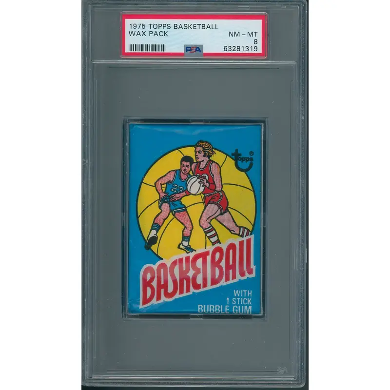1975/76 Topps Basketball Wax Pack PSA 8